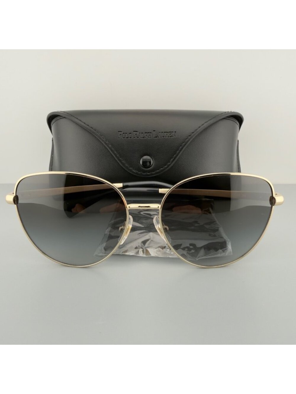 Ralph by Ralph Lauren Sunglasses RA4144 Shiny Gold Wire Rim 58 16 145 3N